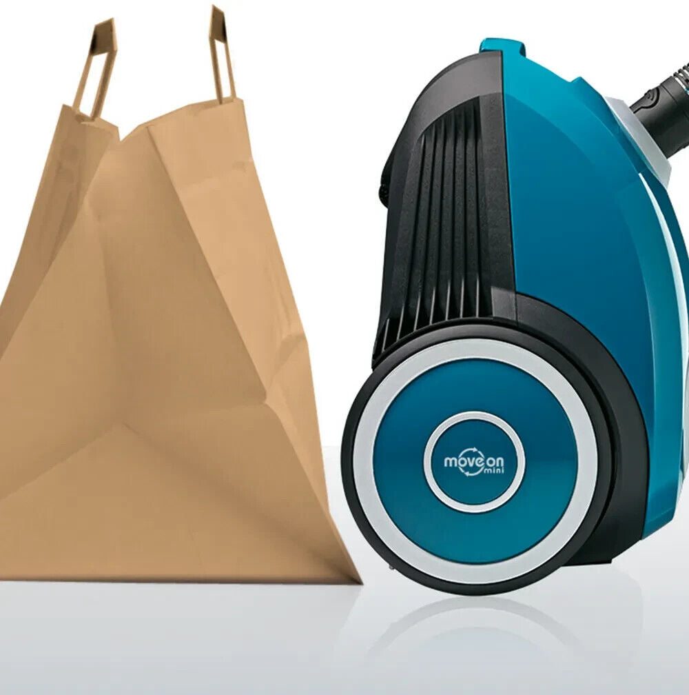 Bosch BGL25MON4 MoveOn Mini Bodenstaubsauger mit Beutel, blau.