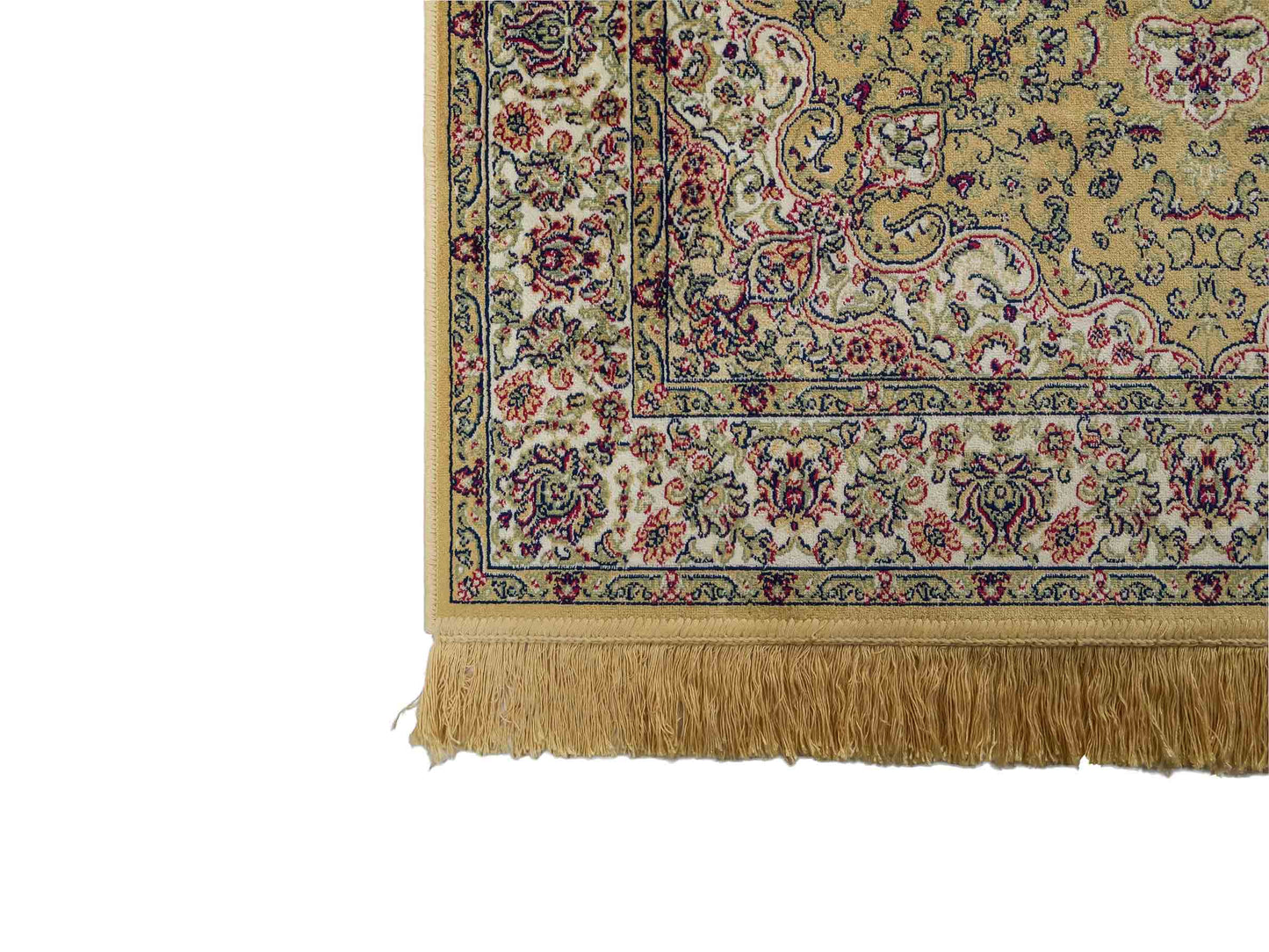 Belgischer, maschinell gefertigter Design Orientteppich aus Kunstseide, creme, beige. 139x97 cm. Verkauf durch Jupiter Intl.