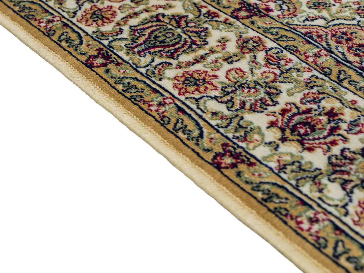 Belgischer, maschinell gefertigter Design Orientteppich aus Kunstseide, beige, creme. 140x98 cm. Verkauf durch Jupiter Intl.
