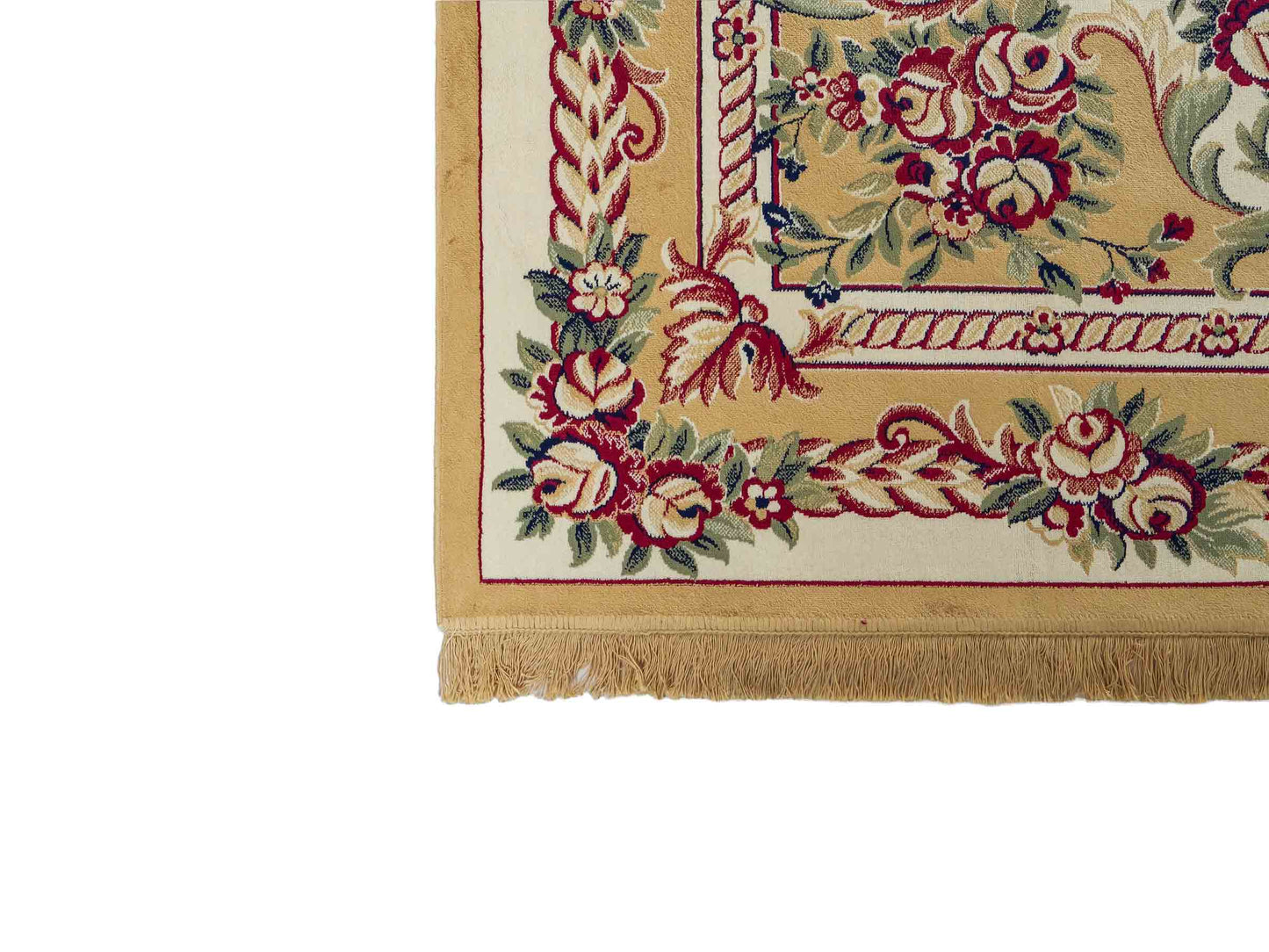 Belgischer, maschinell gefertigter Design Orientteppich aus Kunstseide, creme, weiß. 275x185 cm. Verkauf durch Jupiter Intl.