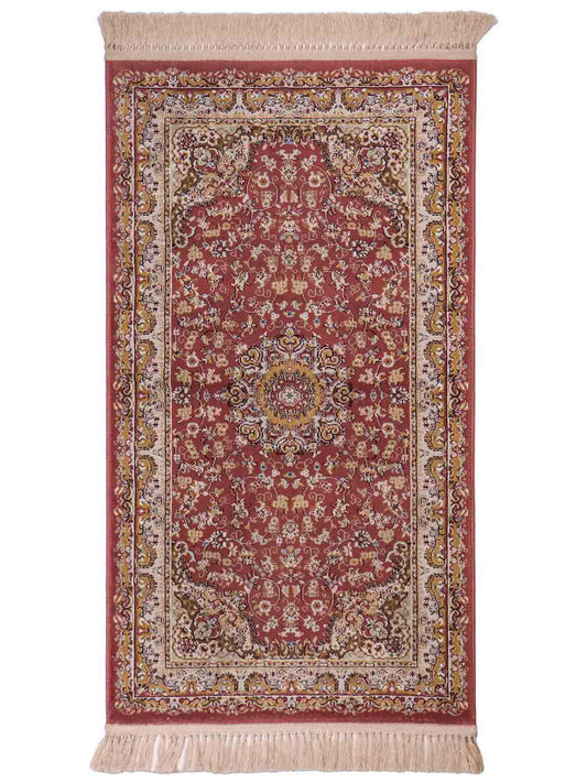 Feiner, maschinell gefertigter Perserteppich, rosa. 155x80 cm. Verkauf durch Jupiter Intl.