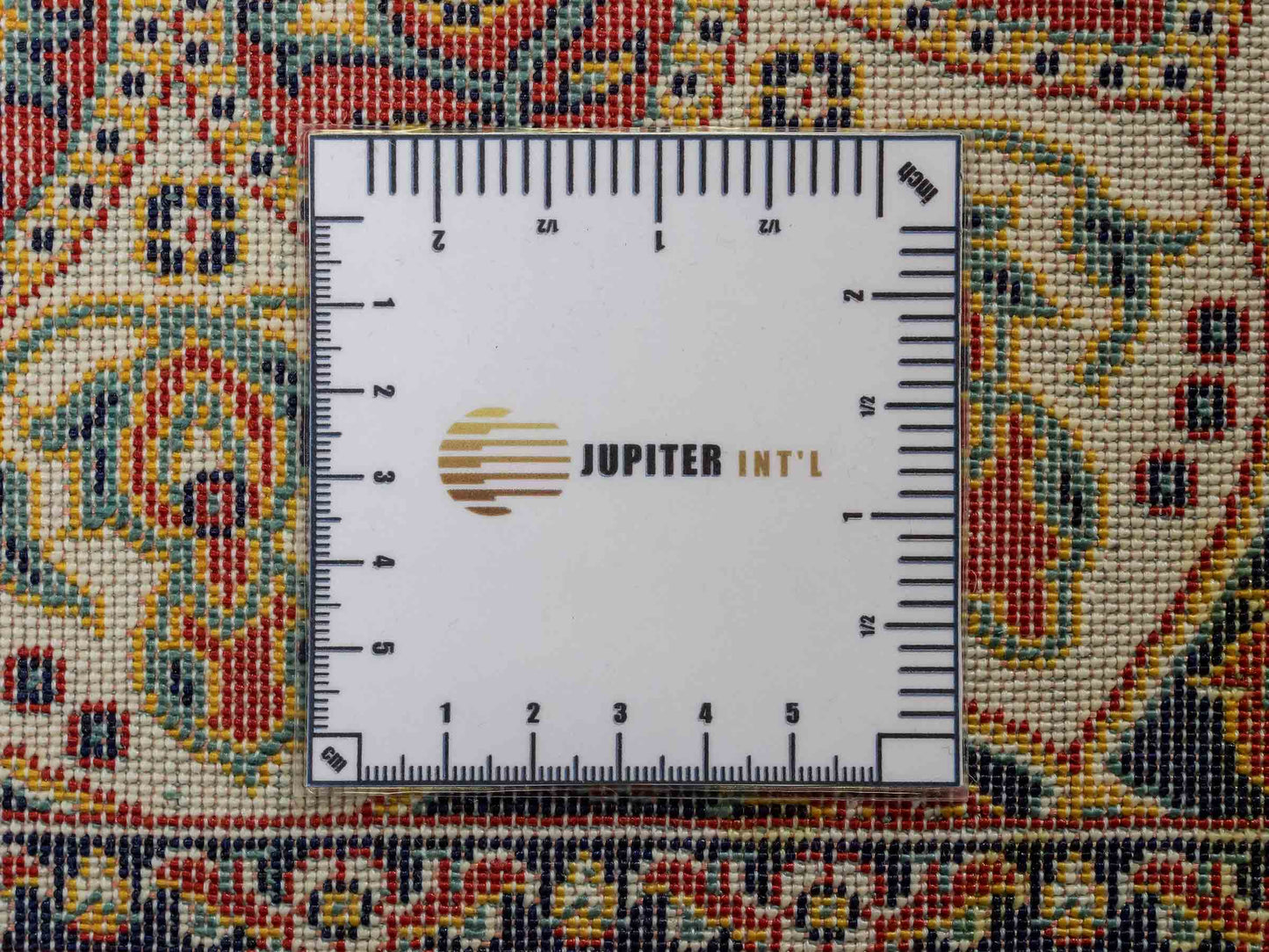 Sehr feiner, maschinell gefertigter Perserteppich, creme, multicolor. 83x50 cm. Verkauf durch Jupiter Intl.