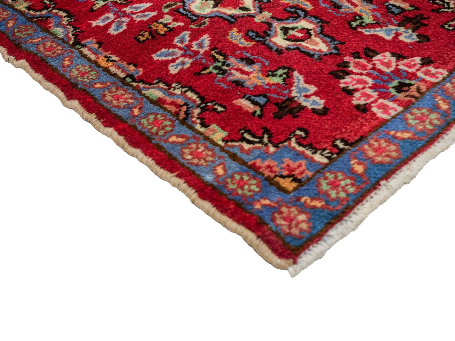 Handgeknüpfter, persischer Hamedan Dorfteppich aus Wolle von Khademi. Größe: 72 x 53 cm. Farbe: Rot. Verkauf durch JUPITER Intl.