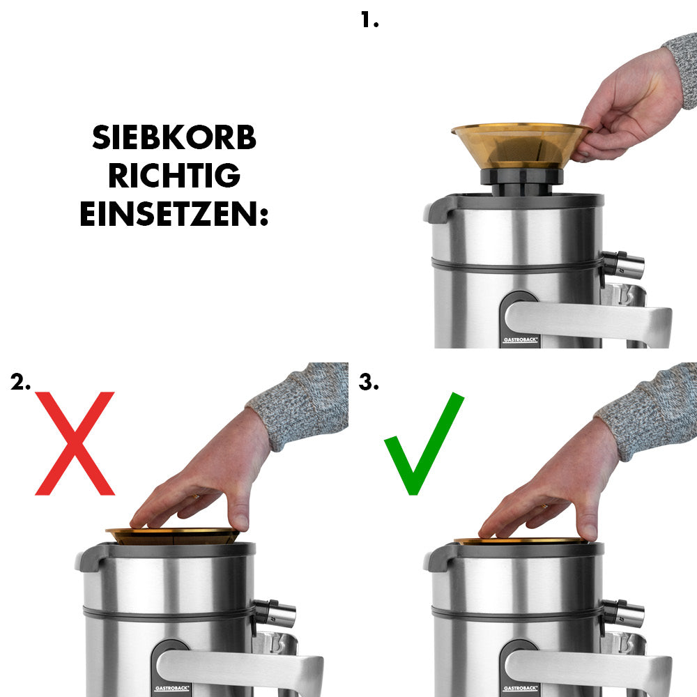 Gastroback Advanced Product 40151 Design Multi Juicer Digital, Edelstahl, schwarz.