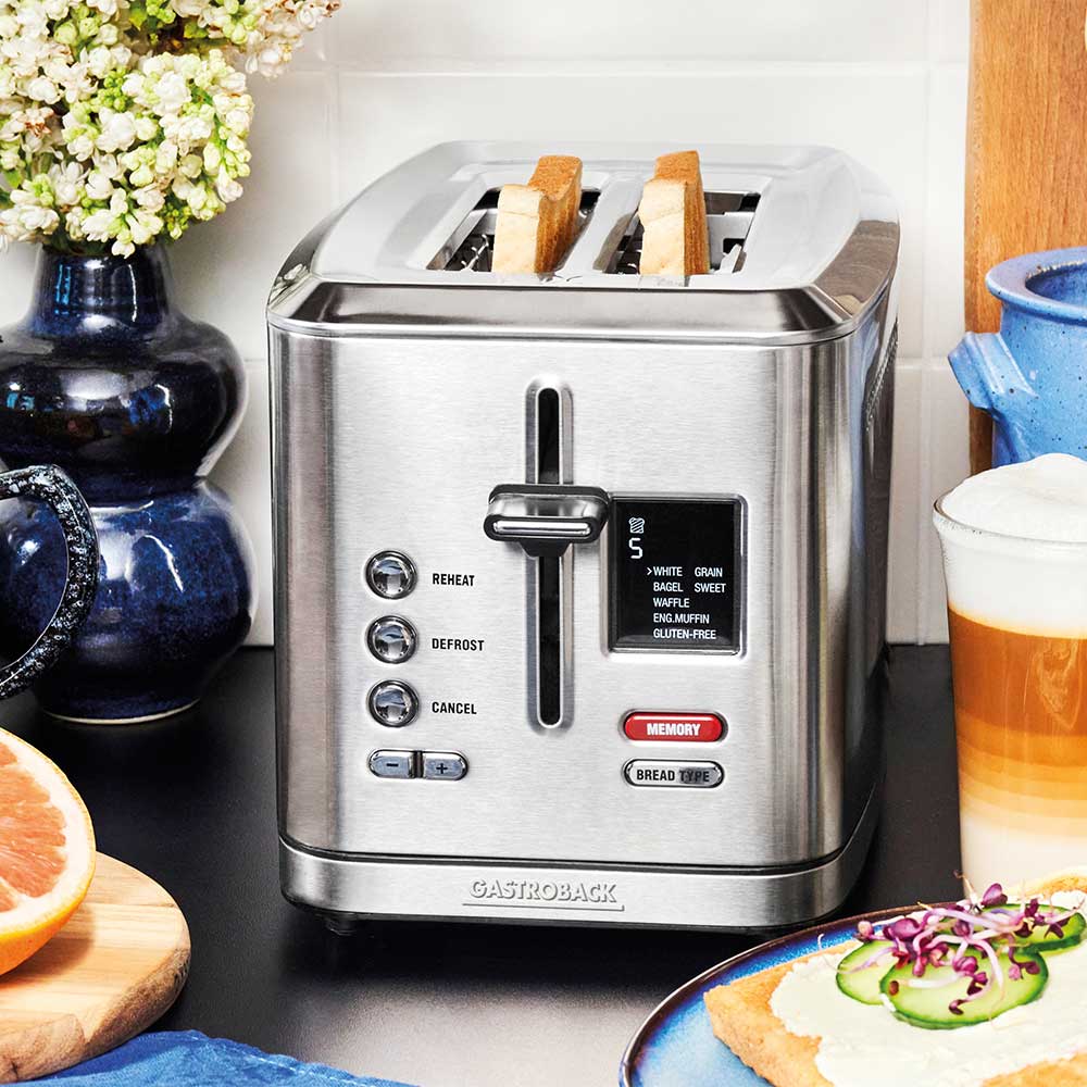 Gastroback Advanced Product 42395 Design Toaster Digital 2S, Edelstahl.