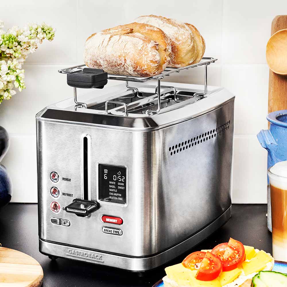 Gastroback Advanced Product 42395 Design Toaster Digital 2S, Edelstahl.