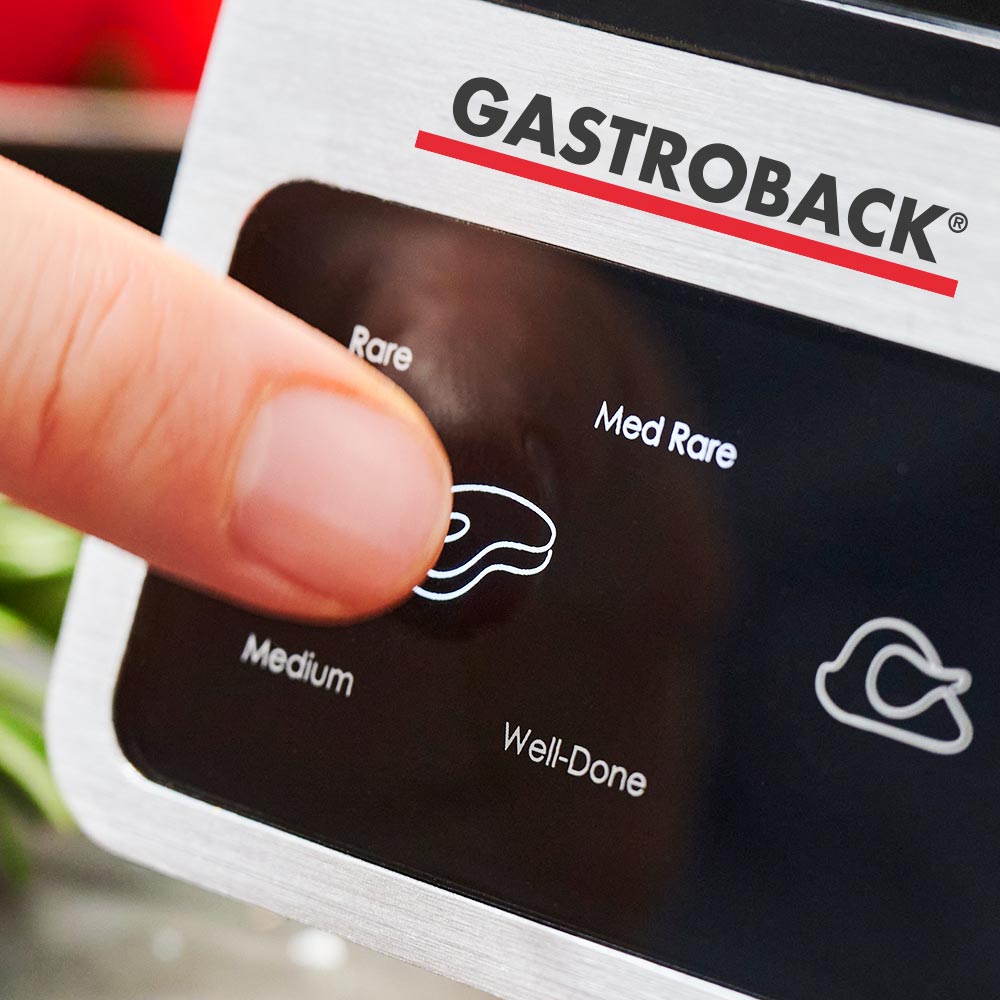 Gastroback Advanced Product 42542 Design BBQ Advanced Smart, Edelstahl, schwarz.