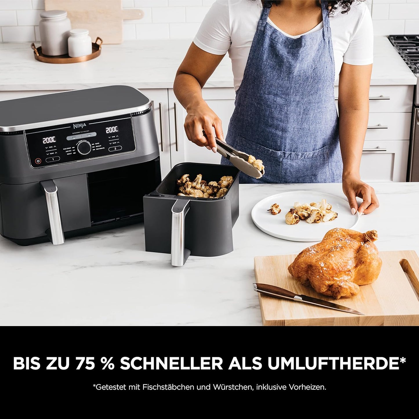 Ninja AF400EU Foodi MAX Dual Zone, schwarz.