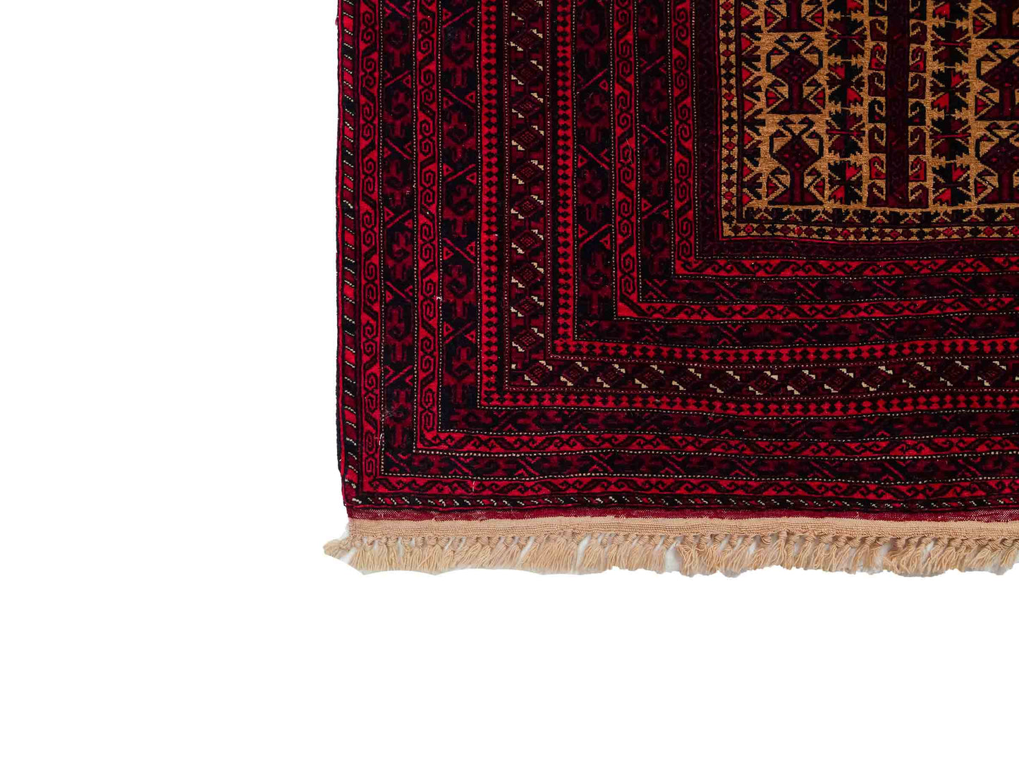 Sehr feiner, handgeknüpfter, antiker Belutsch Nomadenteppich aus Wolle von Khademi. Farbe: Rot, blau, cremeweiß. Größe: 142 x 90 cm. Vertrieb durch JUPITER Intl.