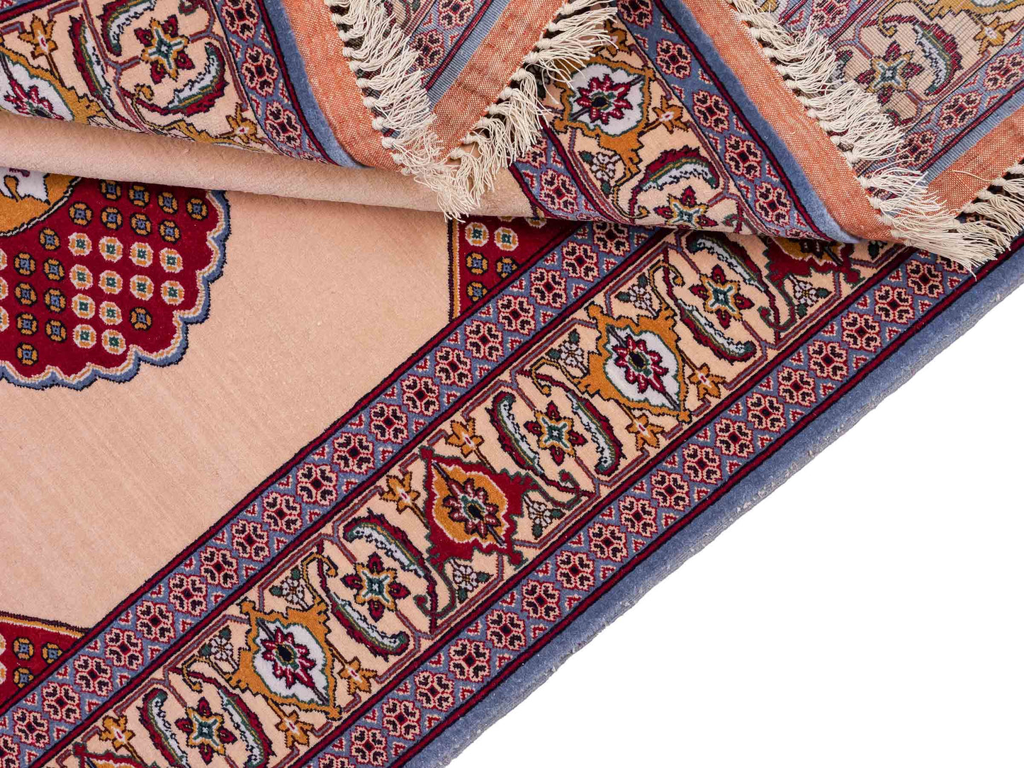 Sehr feiner, antiker, handgeknüpfter Afghan Orientteppich aus Wolle von Khademi. Größe: 150 x 104 cm. Farbe: Beige, rot, blau. Verkauf durch JUPITER Intl.
