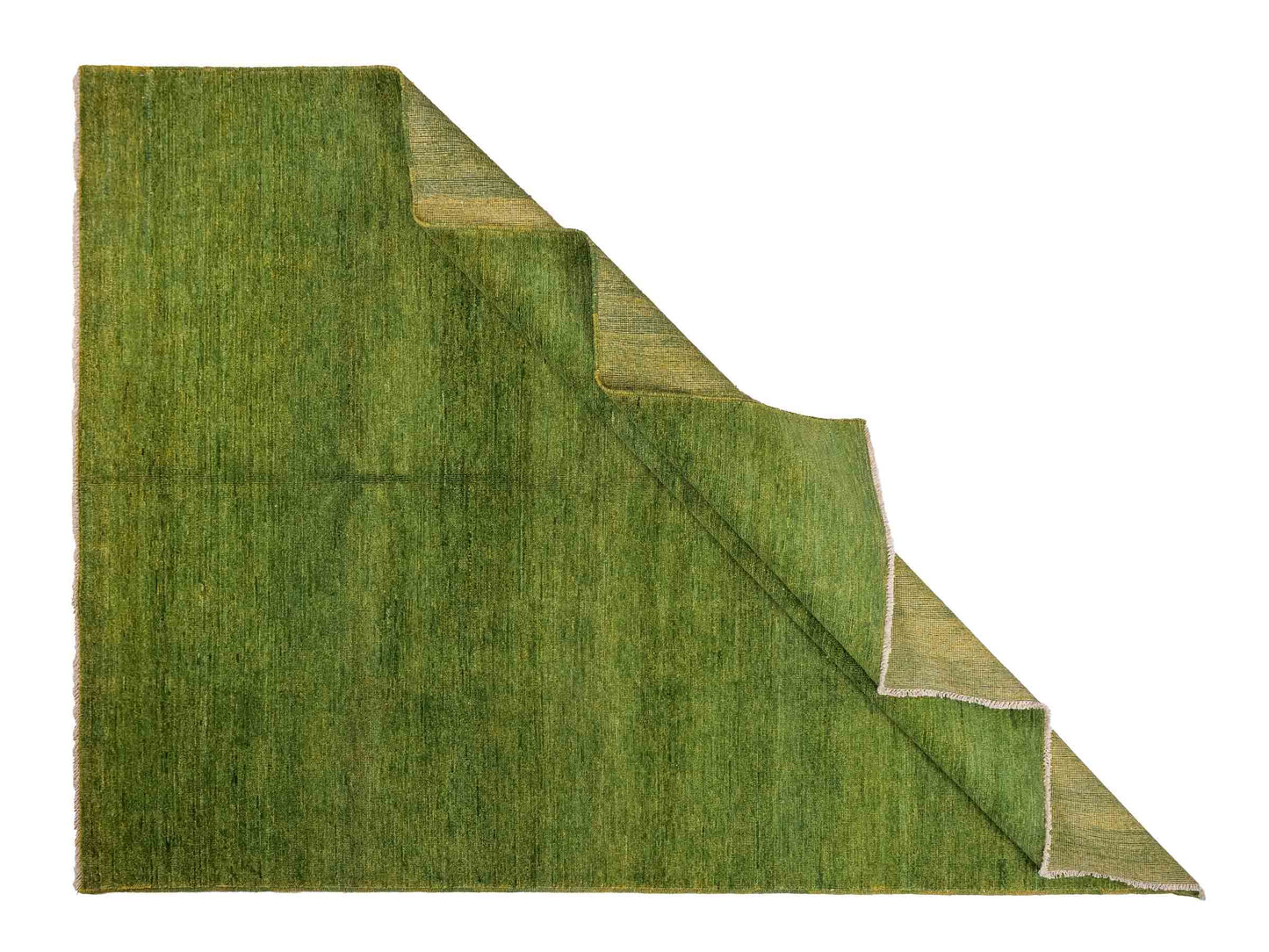 Feiner, handgeknüpfter Design Ziegler Chobi Orientteppich aus reiner Wolle mit minimalistischem, einfarbigem Muster von Khademi. Größe: 233 x 168 cm. Farbe: Grün. RB3-B2849. Ursprung: Afghanistan. Verkauf durch JUPITER Intl.