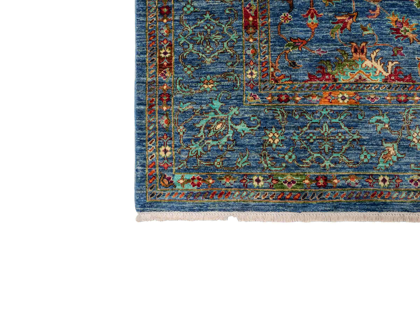 Feiner, handgeknüpfter Design Ziegler Chobi Orientteppich aus reiner Wolle mit Allover-Muster von Khademi. Größe: 298 x 208 cm. Farbe: Blau. RB3-5396. Ursprung: Afghanistan. Verkauf durch JUPITER Intl.