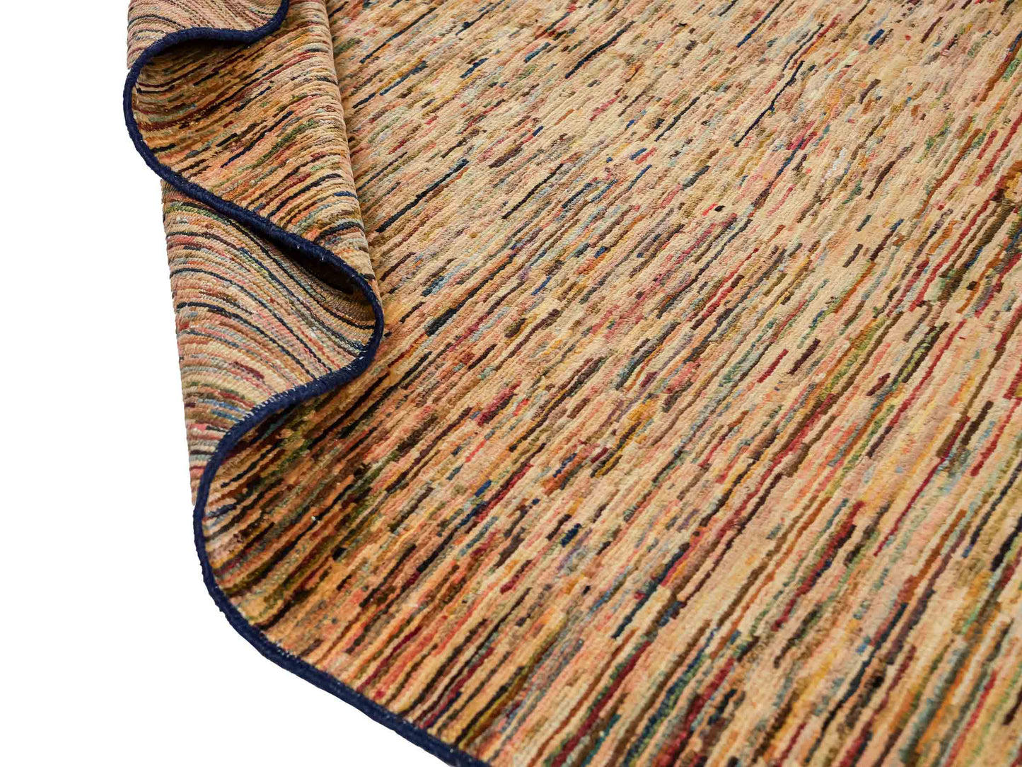 Handgeknüpfter, afghanischer, moderner Design Ziegler Orientteppich aus Wolle von Khademi. Größe: 201 x 144 cm. Farbe: Beige. Verkauf durch JUPITER Intl.
