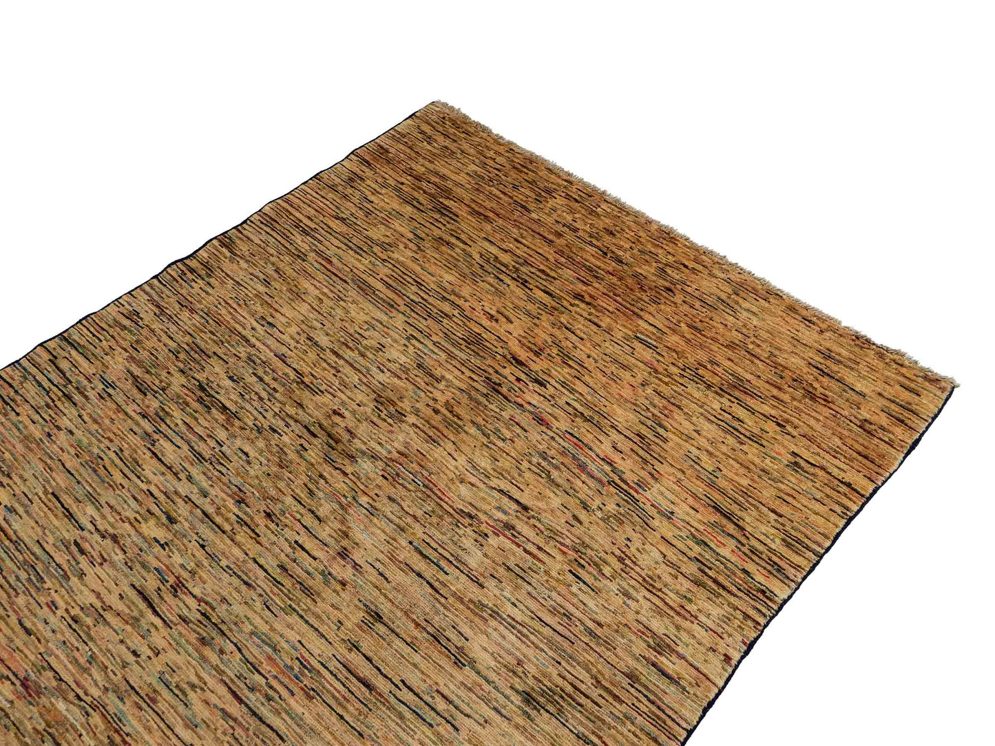 Handgeknüpfter, afghanischer, moderner Design Ziegler Orientteppich aus Wolle von Khademi. Größe: 201 x 144 cm. Farbe: Beige. Verkauf durch JUPITER Intl.