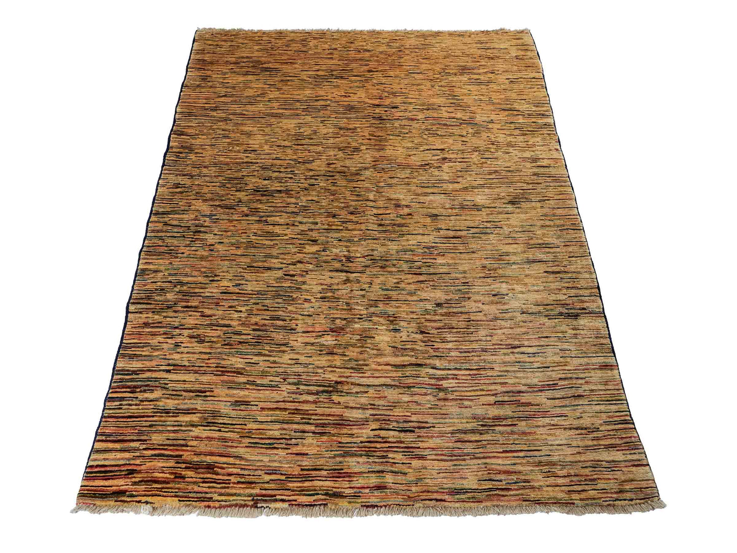 Handgeknüpfter, afghanischer, moderner Design Ziegler Orientteppich aus Wolle von Khademi. Größe: 201 x 144 cm. Farbe: Beige. Verkauf durch JUPITER Intl.