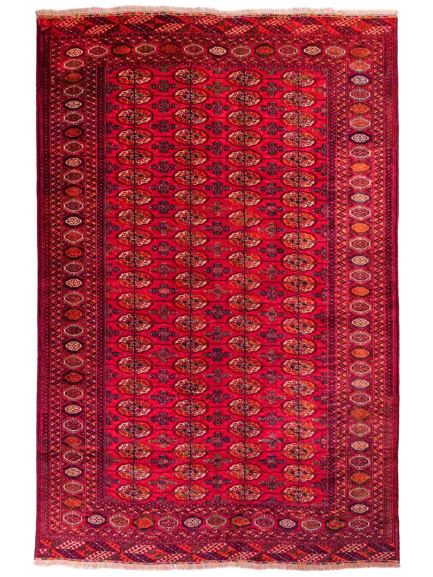 Handgeknüpfter, kaukasischer Orientteppich aus Wolle von Khademi. Größe: 180 x 155 cm. Farbe: Rot. Verkauf durch JUPITER Intl.