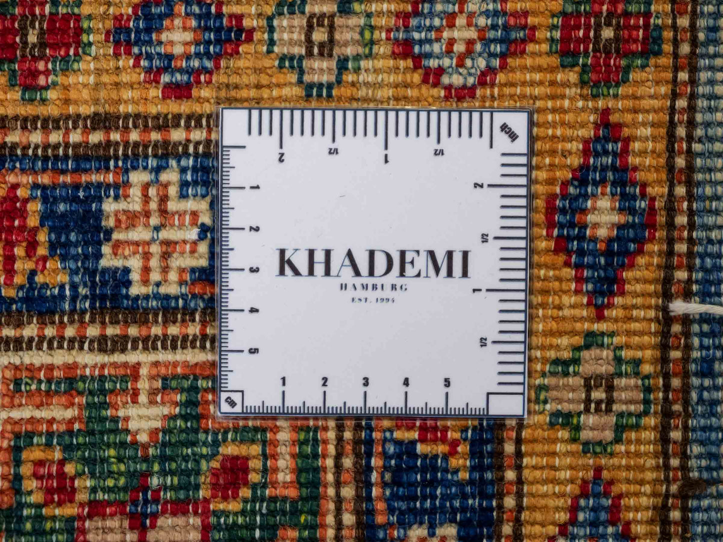 Handgeknüpfter, afghanischer Ziegler Orientteppich aus Wolle von Khademi. Größe: 206 x 150 cm. Farbe: Grün. Verkauf durch JUPITER Intl.