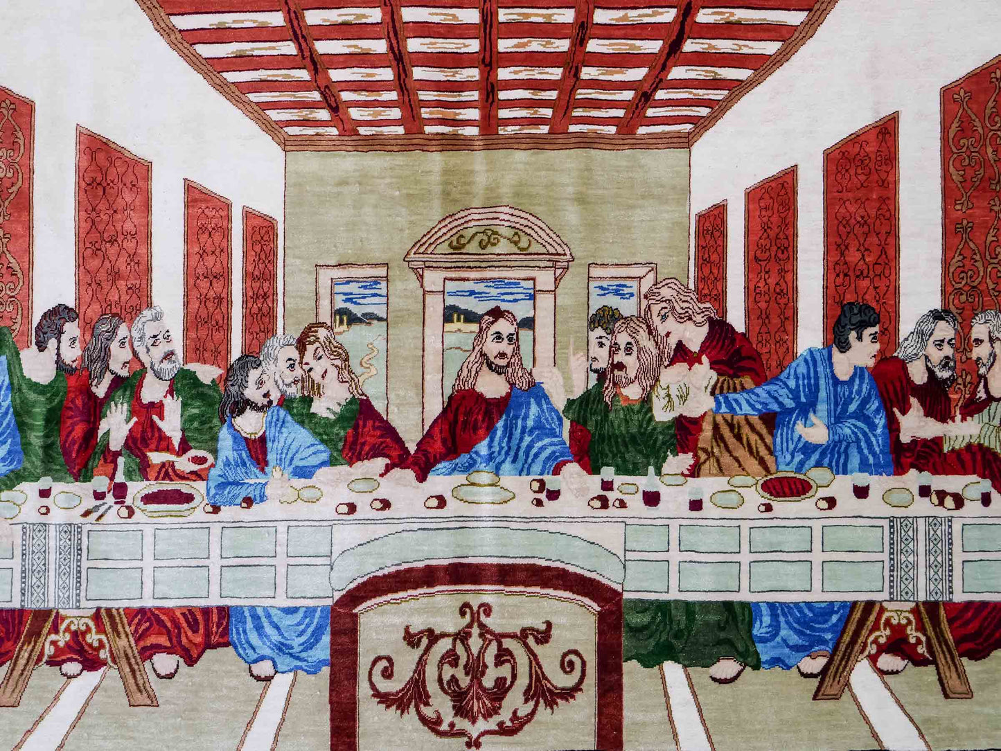 Sehr feiner, handgeknüpfter Khademi Ghom Perserteppich aus Seide, creme. 152x101 cm. Verkauf durch Jupiter Intl.