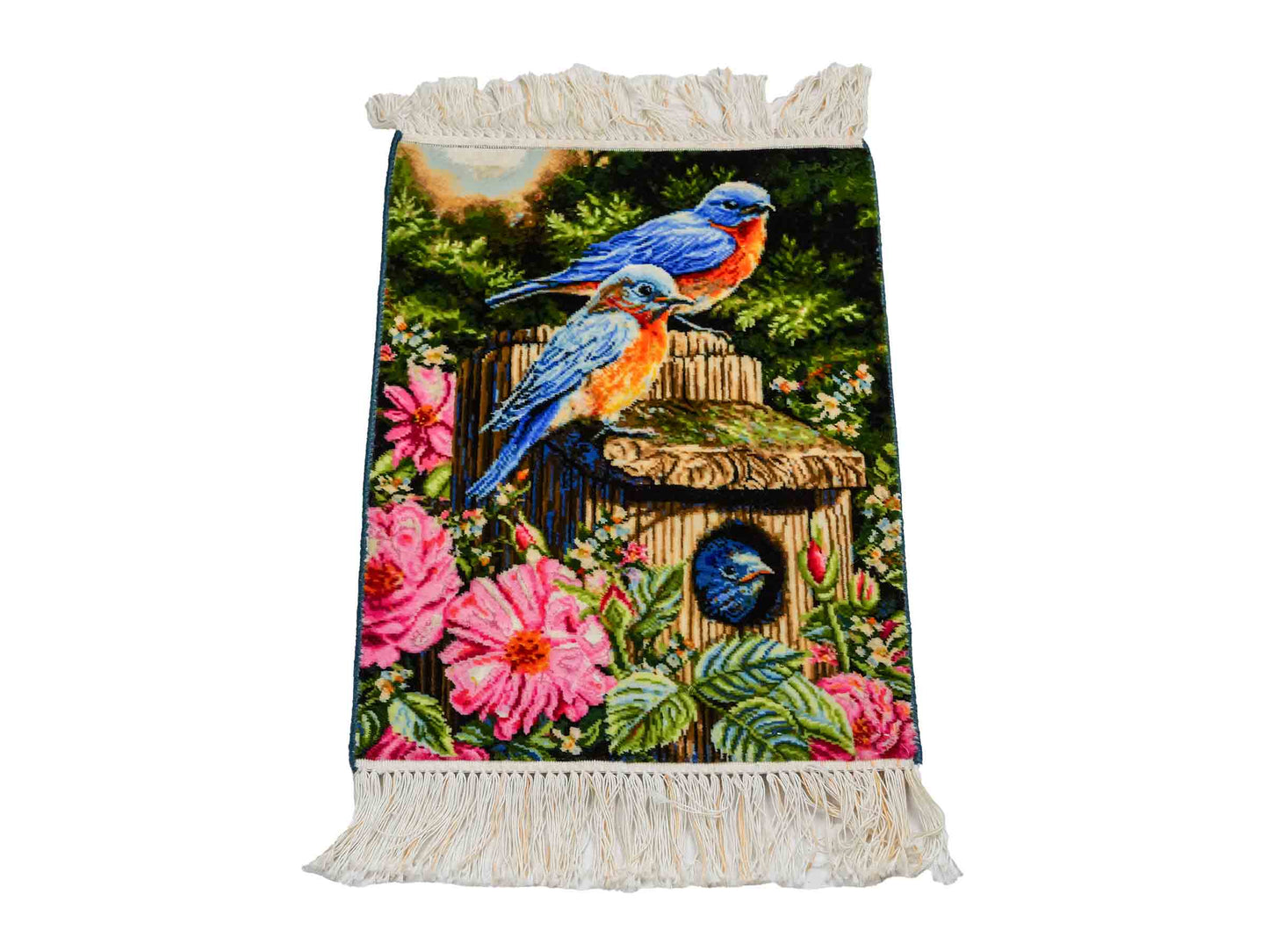 Sehr feiner, handgeknüpfter Täbriz Art 50 Raj Perserteppich aus Wolle mit Seide von Khademi. Farbe: Bunt. Größe: 50 x 37 cm. Vertrieb durch JUPITER Intl.