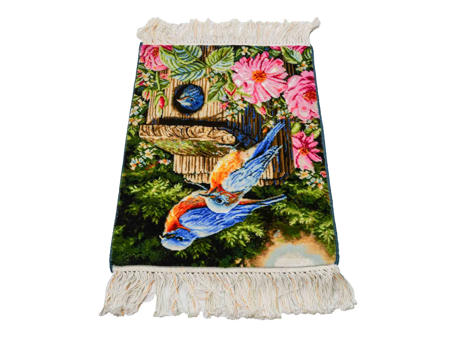 Sehr feiner, handgeknüpfter Täbriz Art 50 Raj Perserteppich aus Wolle mit Seide von Khademi. Farbe: Bunt. Größe: 50 x 37 cm. Vertrieb durch JUPITER Intl.