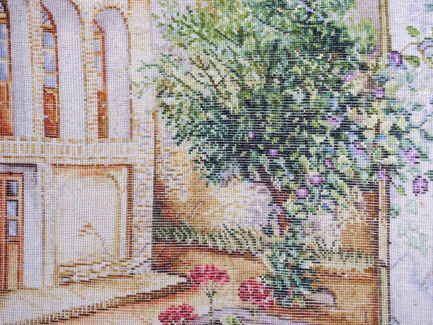Sehr feiner, handgeknüpfter Täbriz Art 50 Raj Perserteppich aus Wolle mit Seide von Khademi. Farbe: Bunt. Größe: 70 x 55 cm. Vertrieb durch JUPITER Intl.