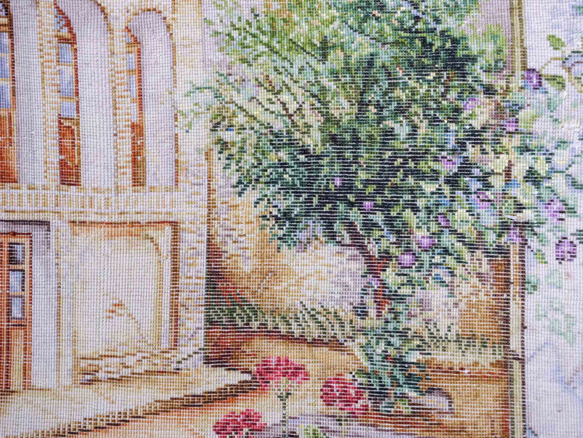 Sehr feiner, handgeknüpfter Täbriz Art 50 Raj Perserteppich aus Wolle mit Seide von Khademi. Farbe: Bunt. Größe: 70 x 55 cm. Vertrieb durch JUPITER Intl.