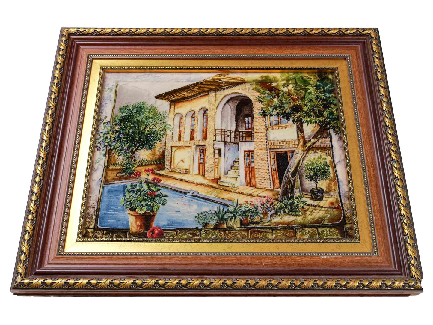 Sehr feiner, handgeknüpfter Täbriz Art 50 Raj Perserteppich aus Wolle mit Seide von Khademi. Farbe: Bunt. Größe: 70 x 55 cm. Vertrieb durch JUPITER Intl.