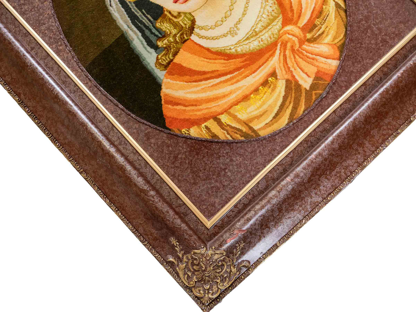 Sehr feiner, handgeknüpfter Täbriz Art 50 Raj Perserteppich aus Wolle mit Seide von Khademi. Farbe: Bunt. Größe: 75 x 63 cm. Vertrieb durch JUPITER Intl.