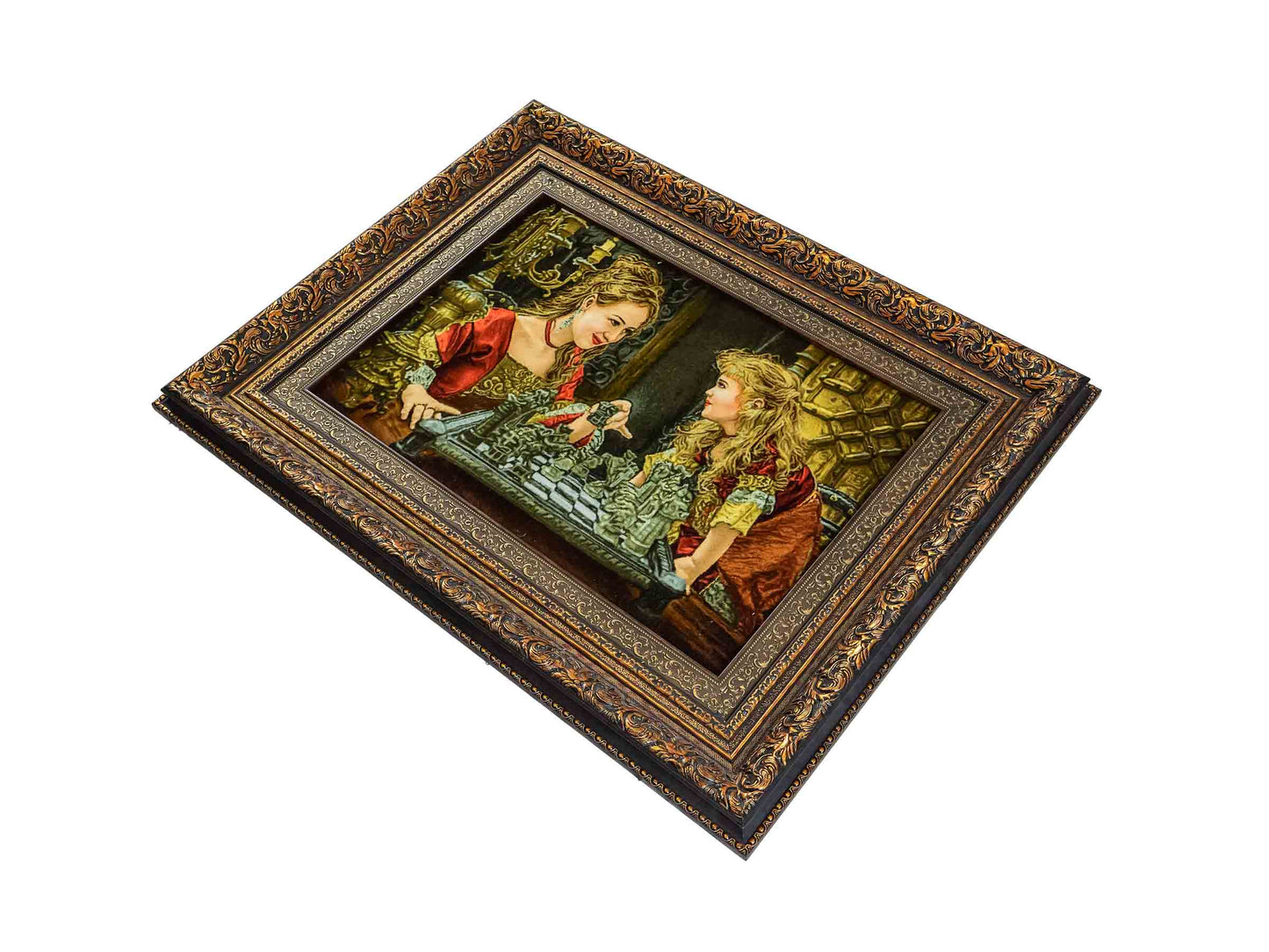 Sehr feiner, handgeknüpfter Täbriz Art 50 Raj Perserteppich aus Wolle mit Seide von Khademi. Farbe: Bunt. Größe: 79 x 49 cm / 101 x 80 cm. Vertrieb durch JUPITER Intl.
