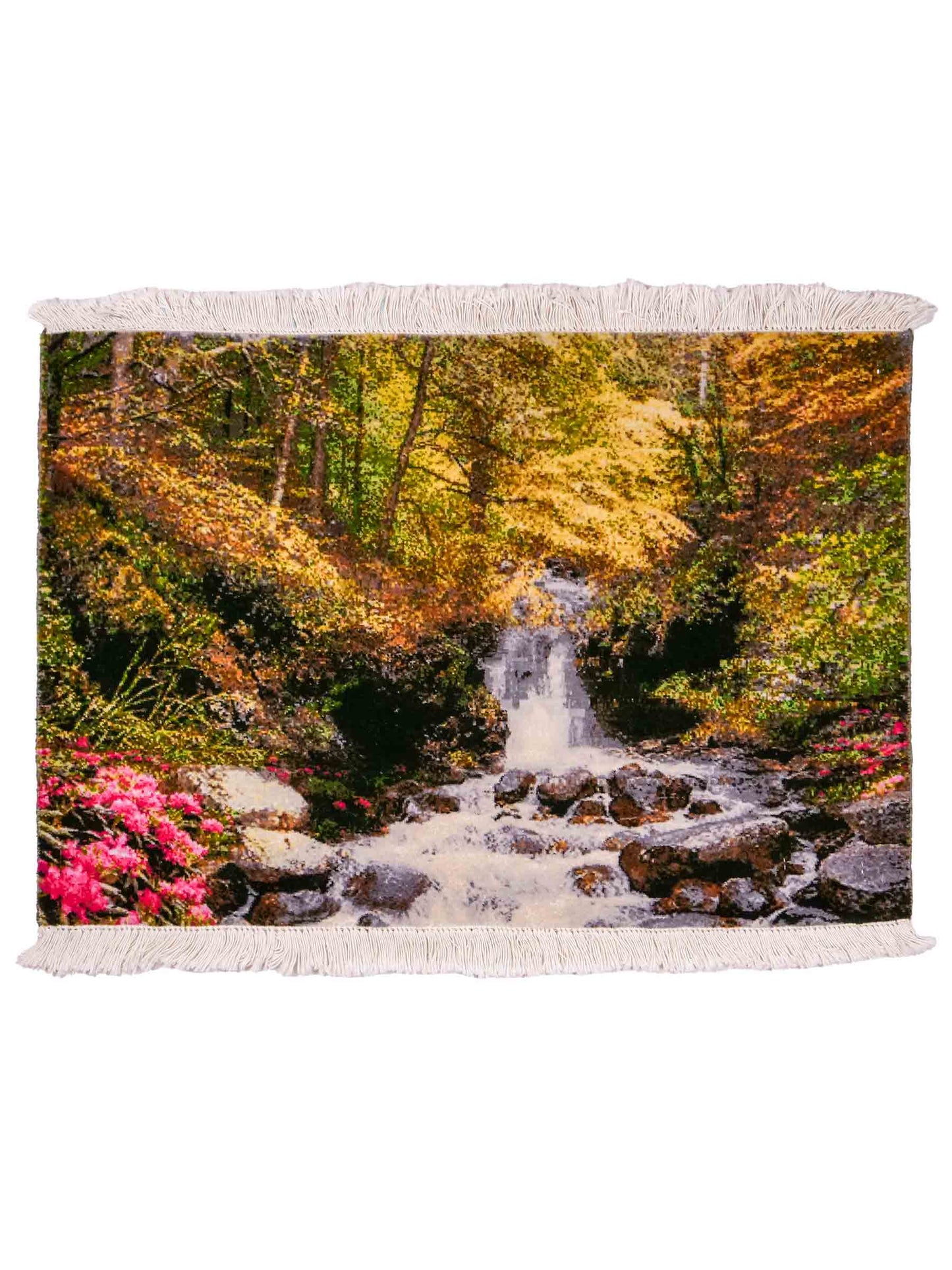 Sehr feiner, handgeknüpfter Täbriz Art 50 Raj Perserteppich aus Wolle mit Seide von Khademi. Farbe: Bunt. Größe: 80 x 55 cm. Vertrieb durch JUPITER Intl.