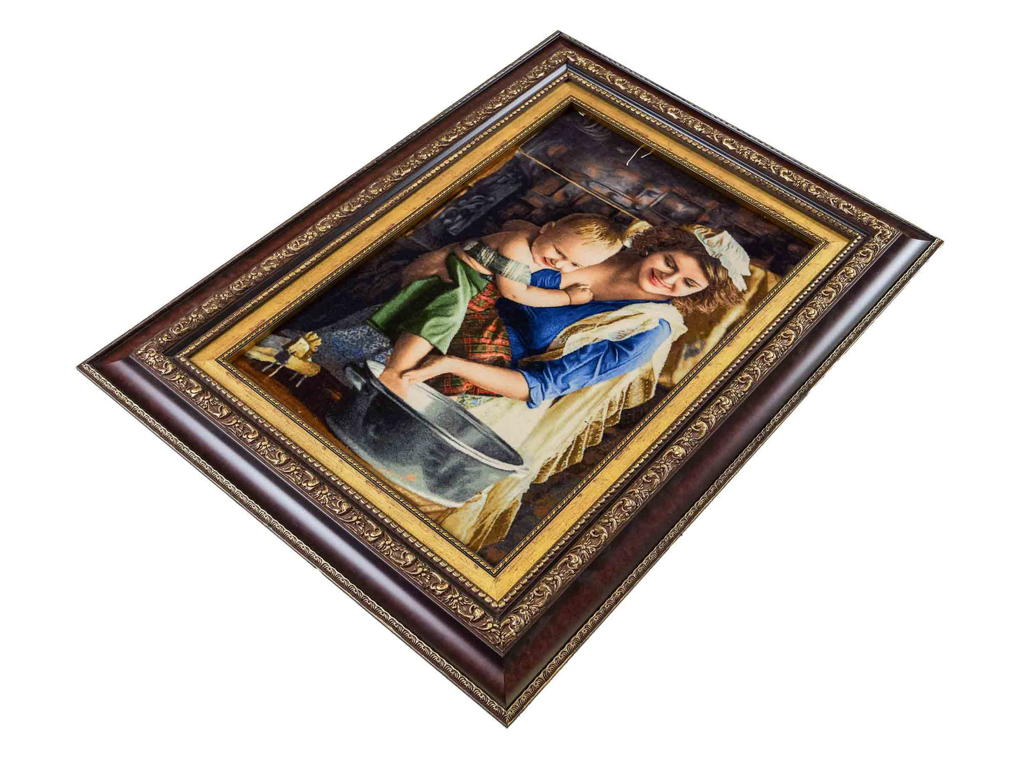 Sehr feiner, handgeknüpfter Täbriz Art 50 Raj Perserteppich aus Wolle mit Seide von Khademi. Farbe: Bunt. Größe: 81 x 59 cm / 95 x 77 cm. Vertrieb durch JUPITER Intl.