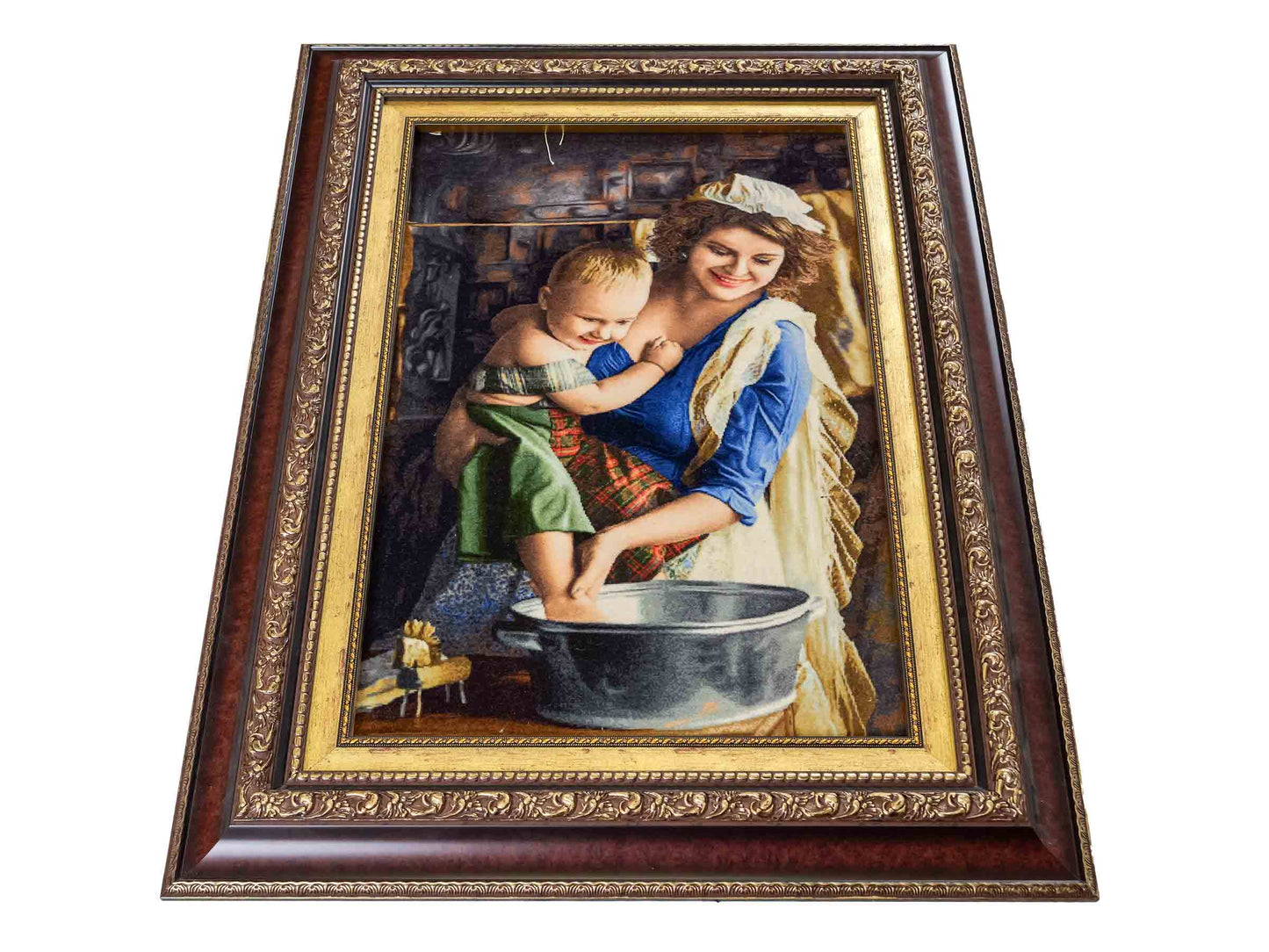 Sehr feiner, handgeknüpfter Täbriz Art 50 Raj Perserteppich aus Wolle mit Seide von Khademi. Farbe: Bunt. Größe: 81 x 59 cm / 95 x 77 cm. Vertrieb durch JUPITER Intl.