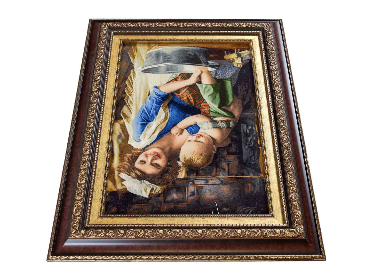 Sehr feiner, handgeknüpfter Täbriz Art 50 Raj Perserteppich aus Wolle mit Seide von Khademi. Farbe: Bunt. Größe: 81 x 59 cm / 95 x 77 cm. Vertrieb durch JUPITER Intl.