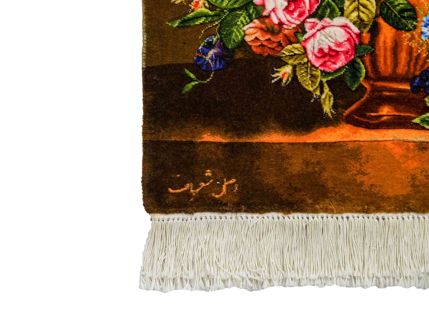 Sehr feiner, handgeknüpfter Täbriz Art 50 Raj Perserteppich aus Wolle mit Seide von Khademi. Farbe: Bunt. Größe: 84 x 61 cm. Vertrieb durch JUPITER Intl.