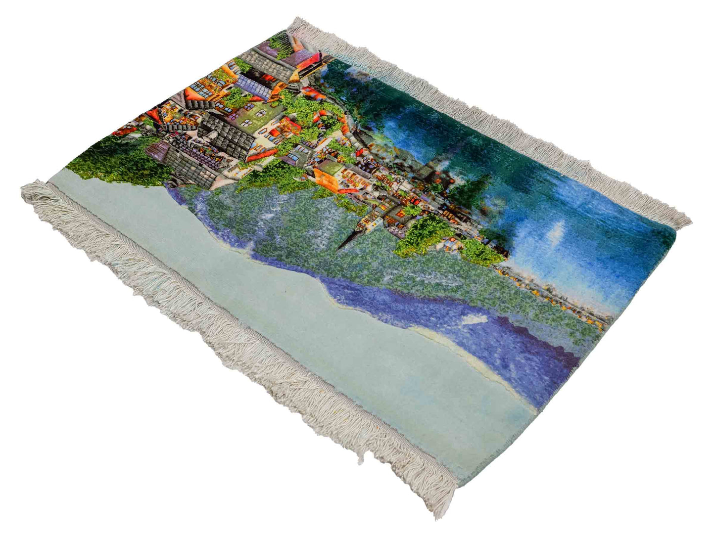 Sehr feiner, handgeknüpfter Täbriz Art 50 Raj Perserteppich aus Wolle mit Seide von Khademi. Farbe: Bunt. Größe: 95 x 62 cm. Vertrieb durch JUPITER Intl.