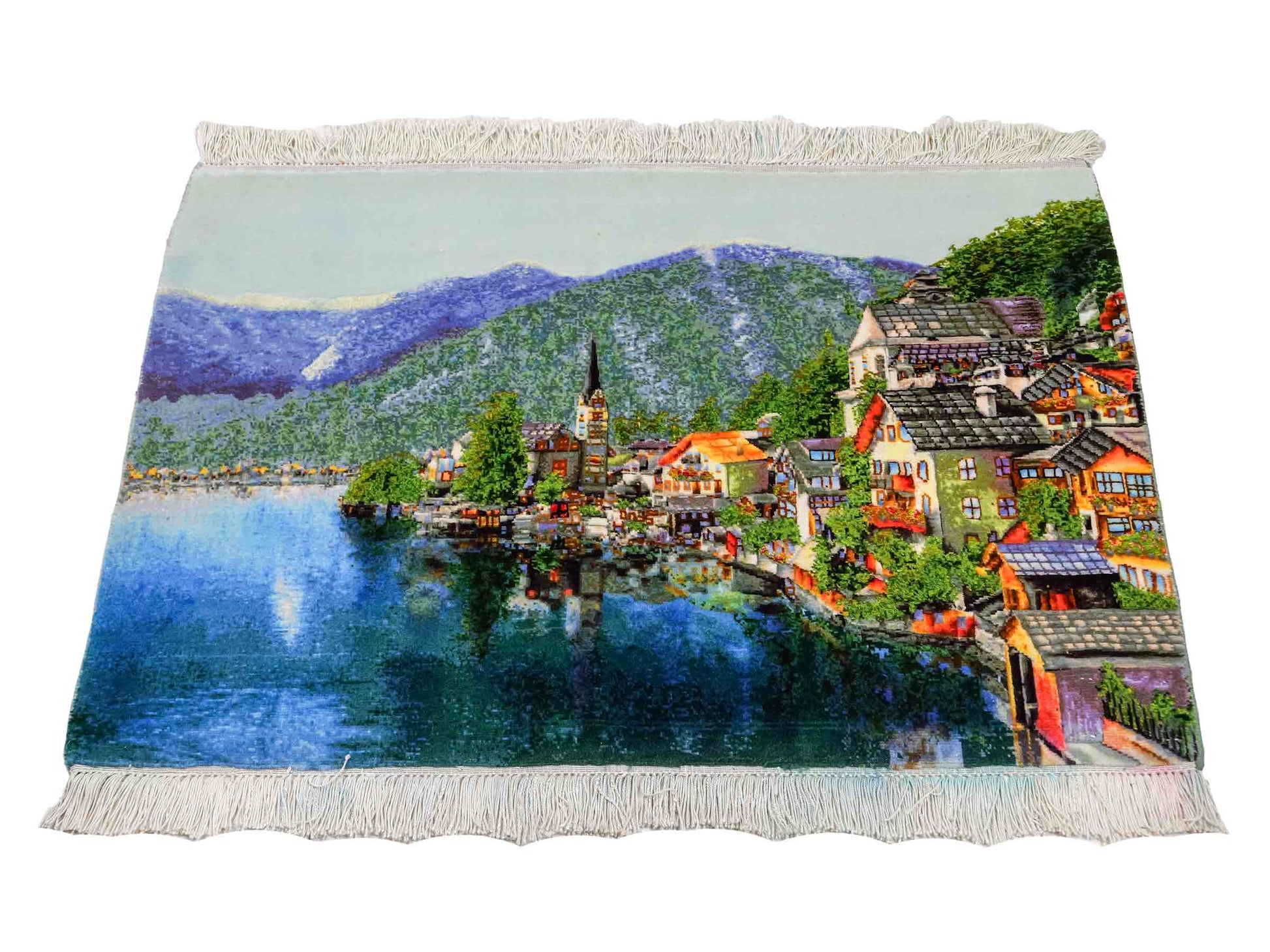 Sehr feiner, handgeknüpfter Täbriz Art 50 Raj Perserteppich aus Wolle mit Seide von Khademi. Farbe: Bunt. Größe: 95 x 62 cm. Vertrieb durch JUPITER Intl.