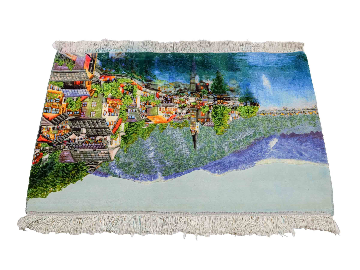 Sehr feiner, handgeknüpfter Täbriz Art 50 Raj Perserteppich aus Wolle mit Seide von Khademi. Farbe: Bunt. Größe: 95 x 62 cm. Vertrieb durch JUPITER Intl.