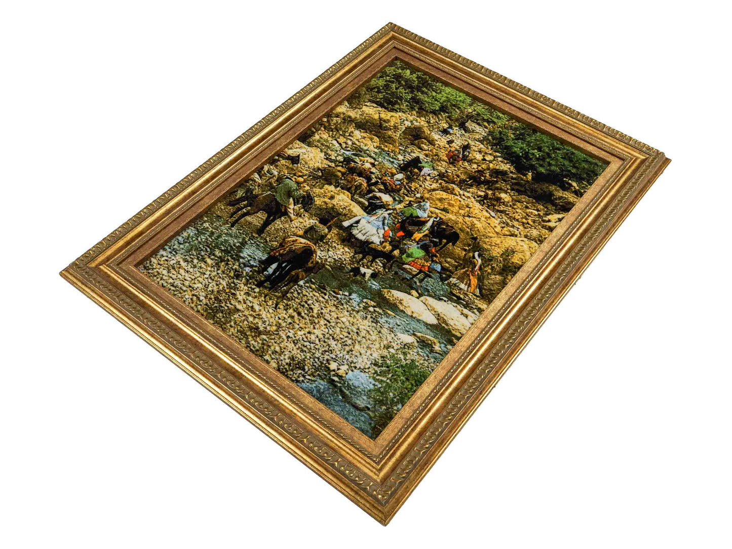 Sehr feiner, handgeknüpfter Täbriz Art 50 Raj Perserteppich aus Wolle mit Seide von Khademi. Farbe: Bunt. Größe: 97 x 69 cm / 116 x 87 cm. Vertrieb durch JUPITER Intl.