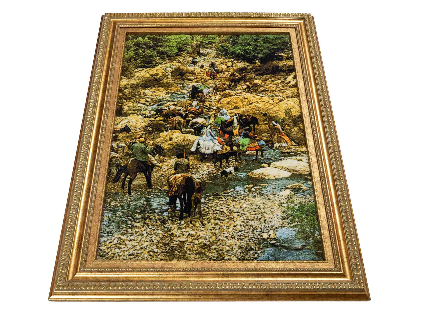 Sehr feiner, handgeknüpfter Täbriz Art 50 Raj Perserteppich aus Wolle mit Seide von Khademi. Farbe: Bunt. Größe: 97 x 69 cm / 116 x 87 cm. Vertrieb durch JUPITER Intl.