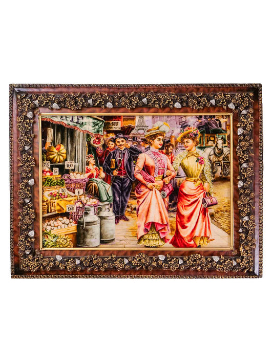 Sehr feiner, handgeknüpfter Täbriz Art Perserteppich aus Wolle mit Seide von Khademi. Farbe: Bunt. Größe: 98 x 70 cm. Vertrieb durch JUPITER Intl.