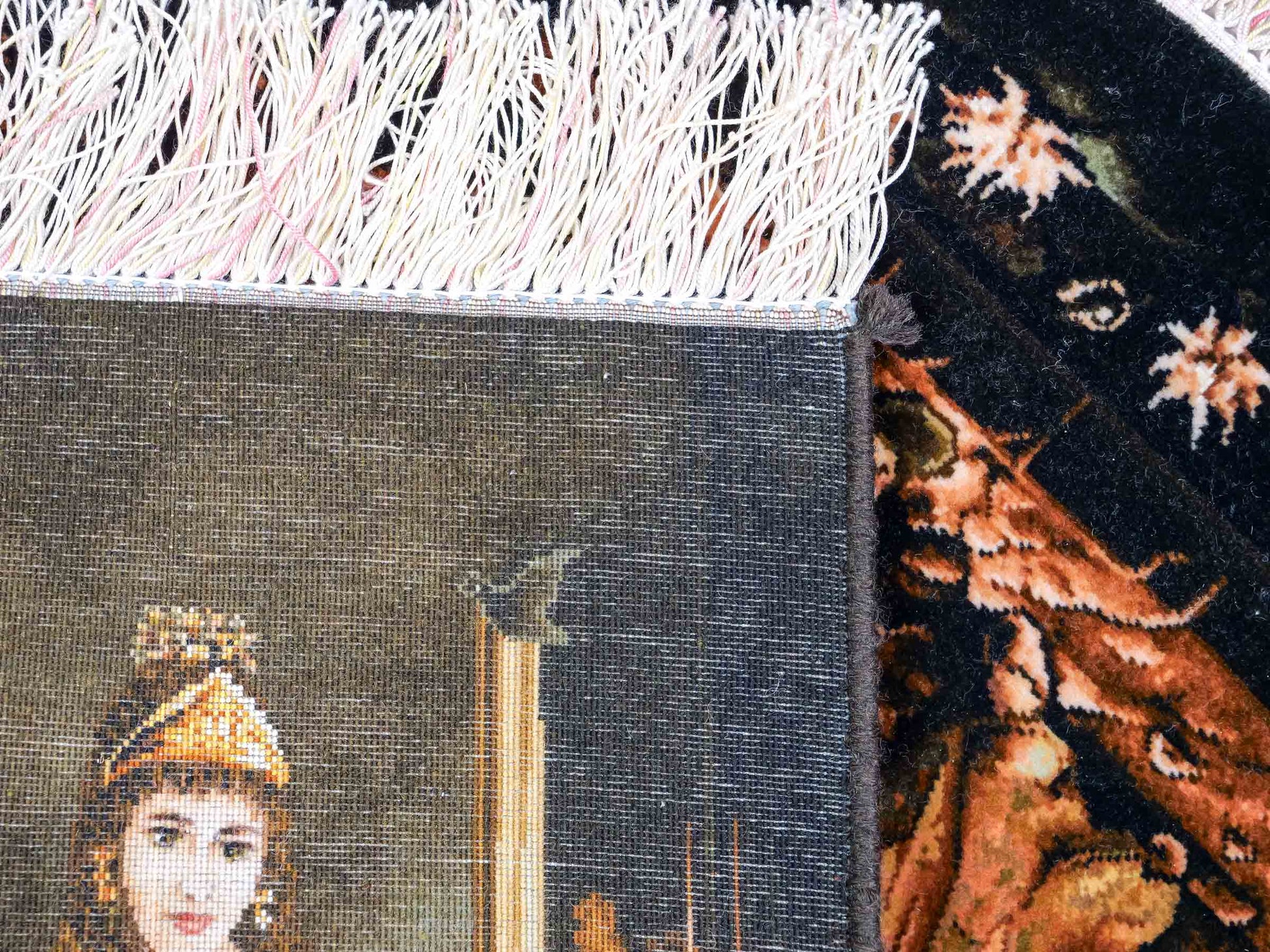 Sehr feiner, handgeknüpfter Täbriz Art 60 Raj Perserteppich aus Wolle mit Seide von Khademi. Farbe: Bunt. Größe: 70 x 49 cm. Vertrieb durch JUPITER Intl.