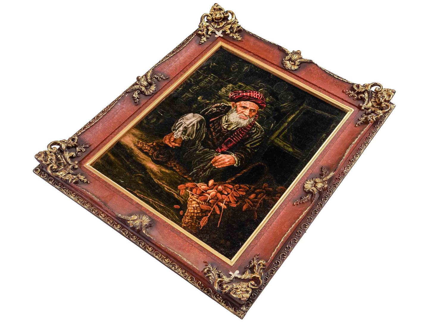 Sehr feiner, handgeknüpfter Täbriz Art 60 Raj Perserteppich aus Wolle mit Seide von Khademi. Farbe: Bunt. Größe: 70 x 55 cm. Vertrieb durch JUPITER Intl.