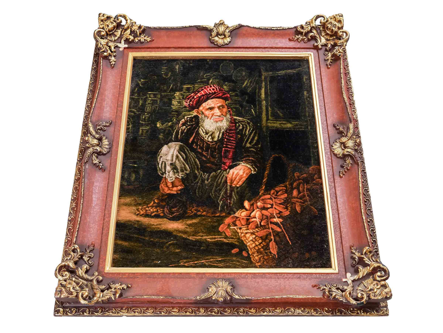 Sehr feiner, handgeknüpfter Täbriz Art 60 Raj Perserteppich aus Wolle mit Seide von Khademi. Farbe: Bunt. Größe: 70 x 55 cm. Vertrieb durch JUPITER Intl.