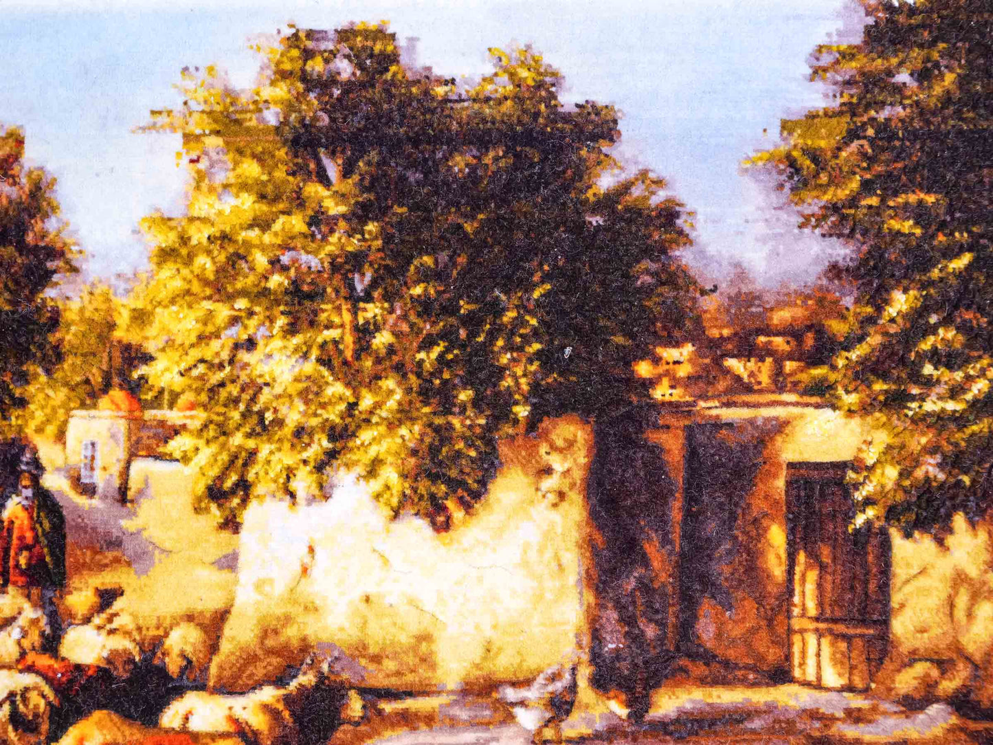 Sehr feiner, handgeknüpfter Täbriz Art 60 Raj Perserteppich aus Wolle mit Seide von Khademi. Farbe: Bunt. Größe: 72 x 50 cm. Vertrieb durch JUPITER Intl.