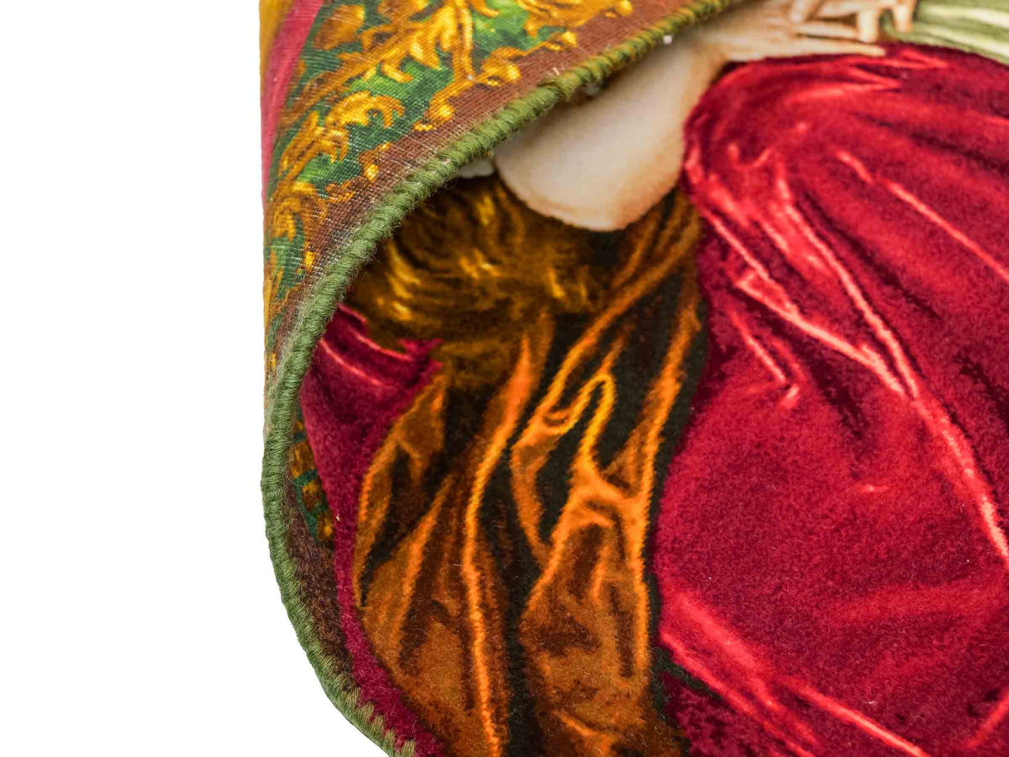 Sehr feiner, handgeknüpfter Täbriz Art 60 Raj Perserteppich aus Wolle mit Seide von Khademi. Farbe: Bunt. Größe: 77 x 57 cm. Vertrieb durch JUPITER Intl.