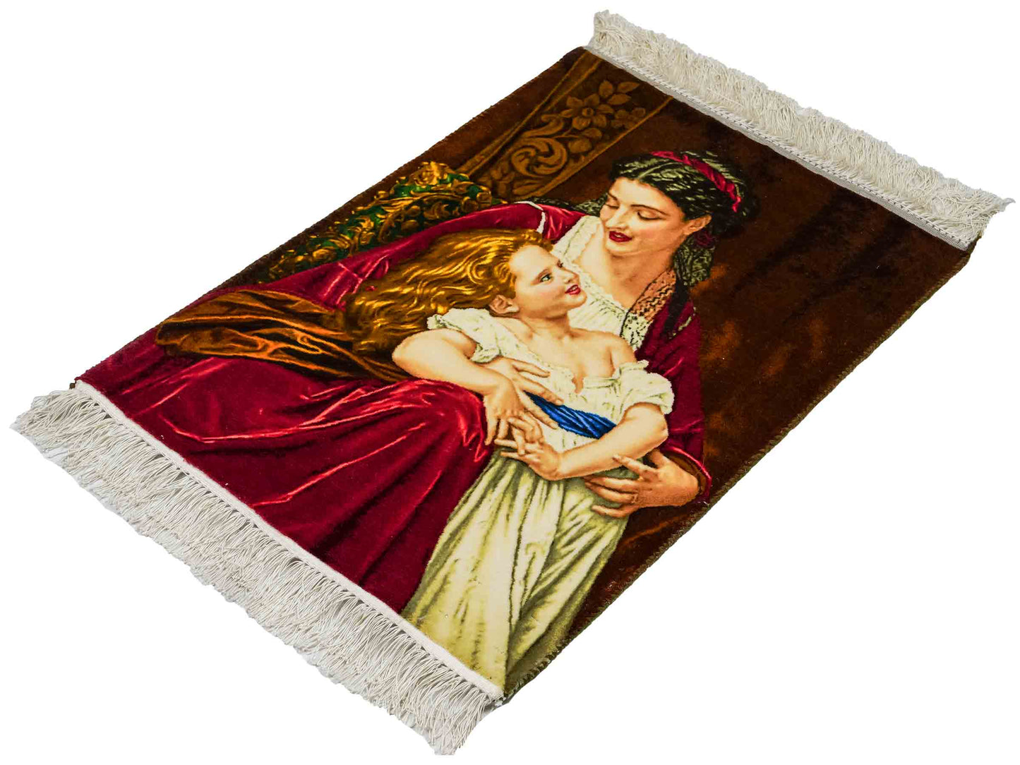 Sehr feiner, handgeknüpfter Täbriz Art 60 Raj Perserteppich aus Wolle mit Seide von Khademi. Farbe: Bunt. Größe: 77 x 57 cm. Vertrieb durch JUPITER Intl.