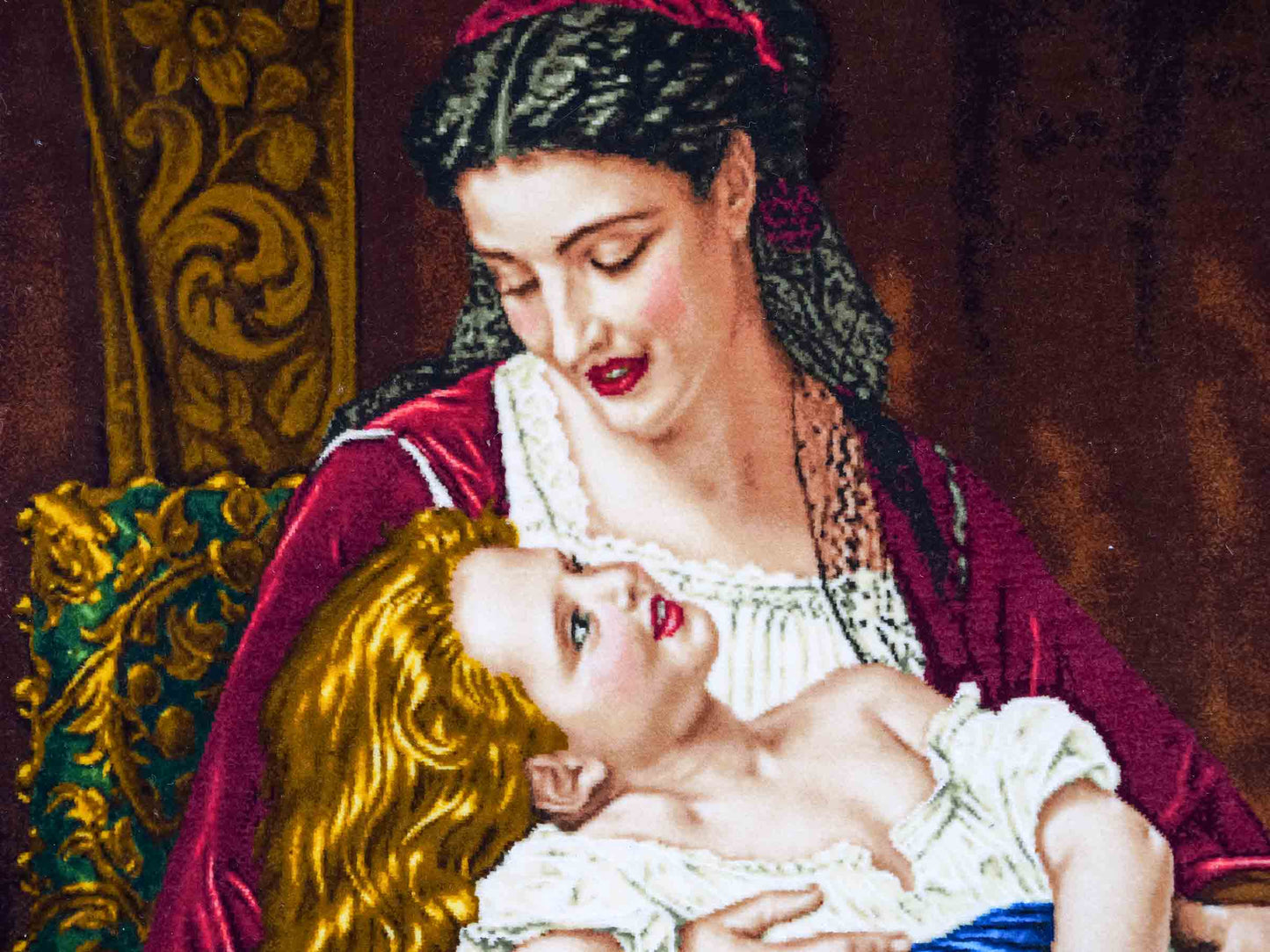 Sehr feiner, handgeknüpfter Täbriz Art 60 Raj Perserteppich aus Wolle mit Seide von Khademi. Farbe: Bunt. Größe: 77 x 57 cm. Vertrieb durch JUPITER Intl.