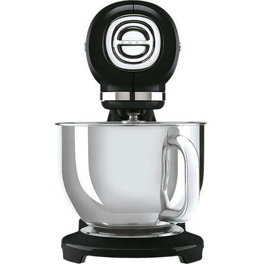 Smeg SMF23BLEU 50`s Style Küchenmaschine mit Fleischwolf 800 Watt, schwarz, silber.