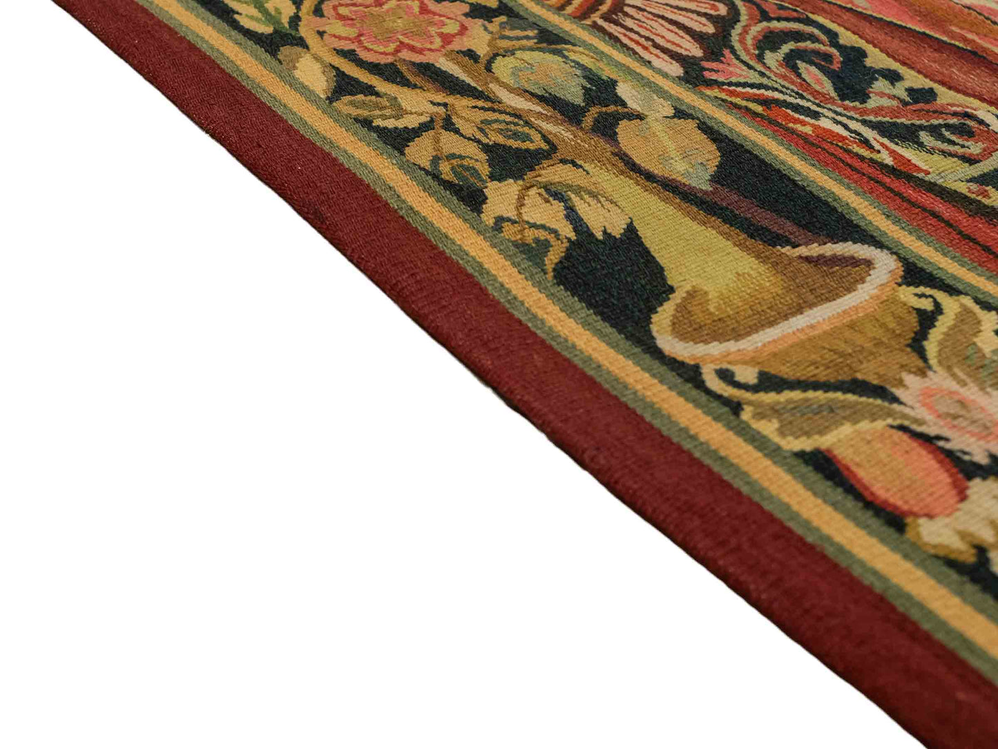 Handgefertigter, chinesischer Gobelin Wandteppich von Khademi aus Wolle, multicolor. 188x153 cm. Verkauf durch Jupiter Intl.