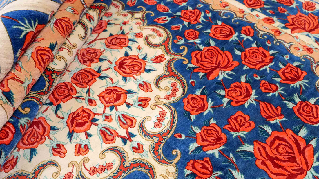 Ein handgeknüpfter Teppich aus Ghom. © Daniel Khademi, JUPITER Intl.